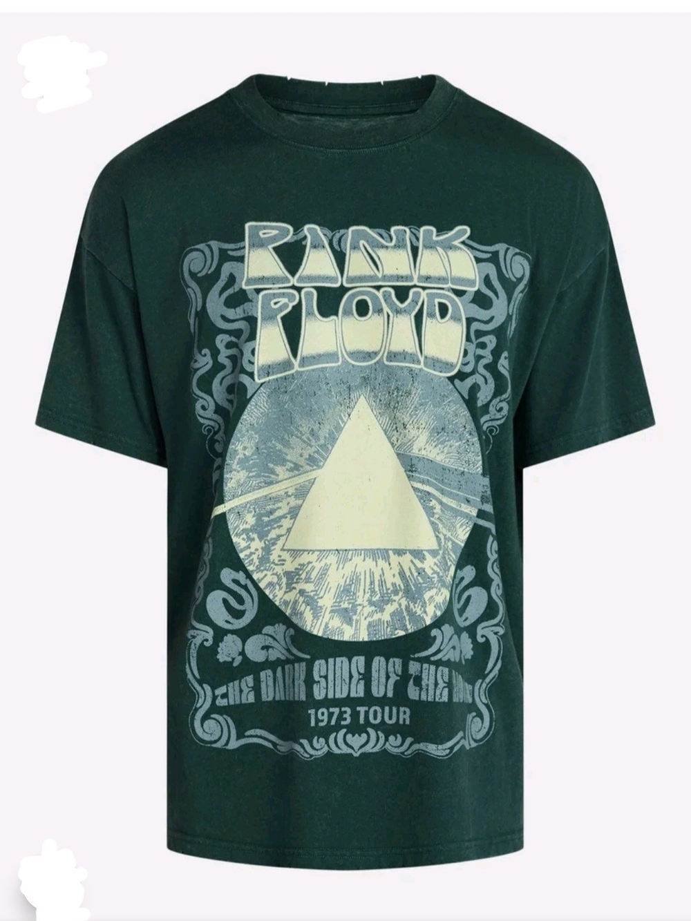 Pink Floyd Men's 2X Graphic Mineral Wash Band Tee with Short Sleeves